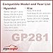 EPAuto GP281 (28113-3X000) Engine Air Filter Replacement for Hyundai Elantra (2011–2016), Kia Forte (2014–2018), Tucson Gas (2010-2015), Creta (2021-2025), Sportage 2.4L (2011-2016), Rondo (2014-2017)