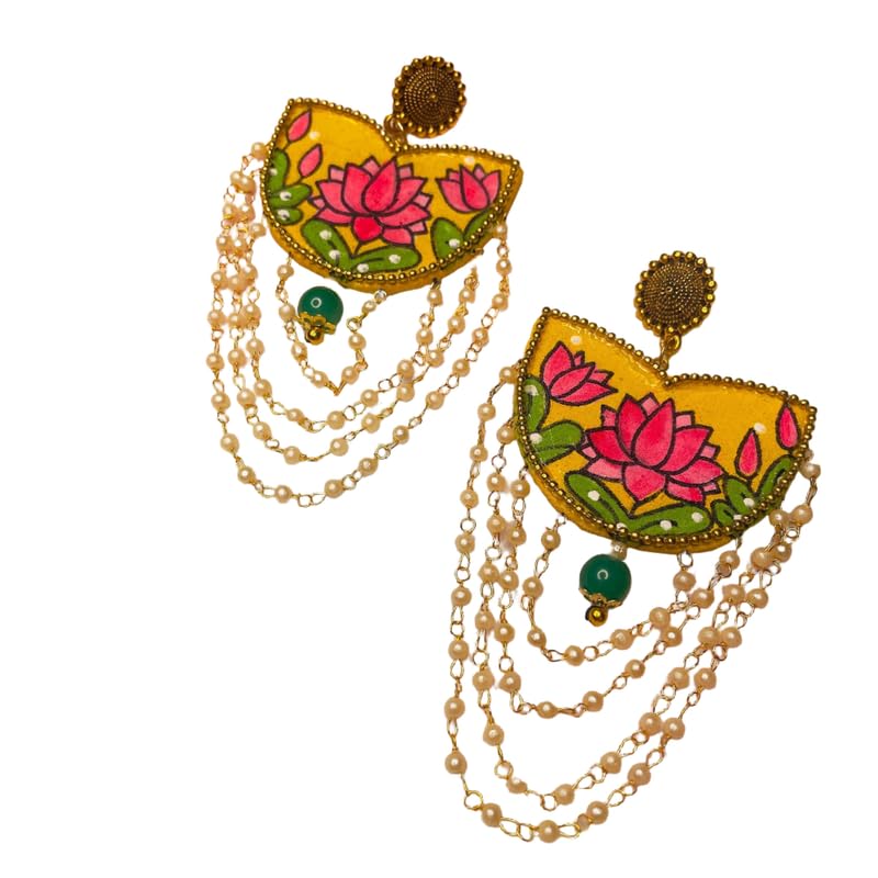 KHOJ.CITY Jewellery Kaatyayani Traditional Multi Color Handmade & Hand Painted Drop Earrings for Girls & Women (KHJ-AMZ-ER-011) (B0DGXCTMLM) Amazon Price History, Amazon Price Tracker