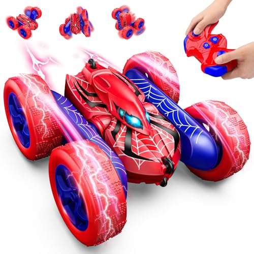 Dreamlandia 360 Flips Remote Control Cars 15KM/H+ RC Car Outdoor Garden Toys for 3-9 Year Old Boys 4WD Kids Boys Toys Age 3-10 Birthday Presents Gifts for 3-10 Year Old Boys Girls