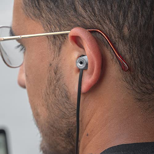 Image of Koss KEB90 Utility Earbud, Detachable Interchangeable Cord System, Noise Isolation Design, Stealth Grey
