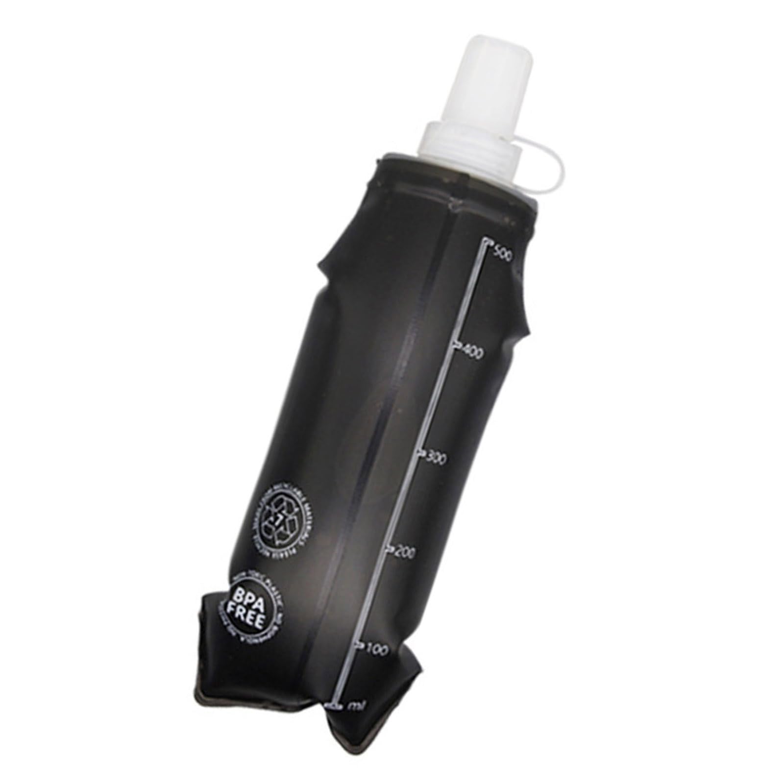 Piceioep Portable Soft Flask Folding Water Bottle Light Weight Handheld Soft Water Bottle for Outdoor Running Cycling Climbing Outdoor Sport