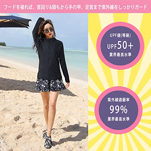 ARMOTO レディース長袖ラッシュガード5点セット