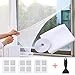Faburo Malla mosquitera Standard para ventanas con parche de 3 piezas y...
