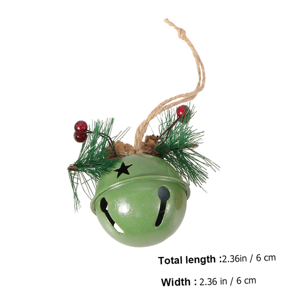 Garneck Lightweight Christmas Bell Pendants Bell Decorations Iron Jewelry Perfect Christmas Tree Ornaments Ideal Present
