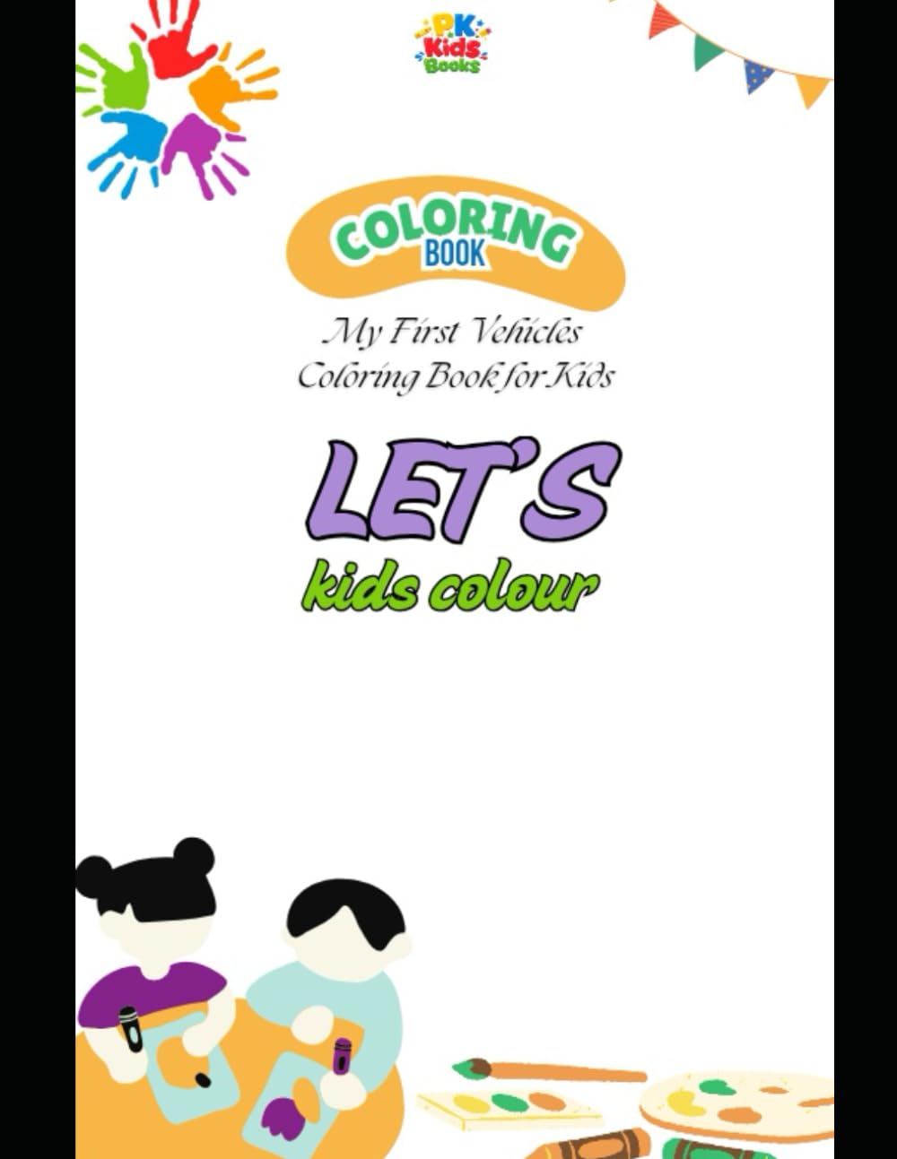 Animal Copy paste coloring book for kids: Easy and Cute Designs to Color for Kids Ages 3–7 (PK Kids Coloring Book Series)