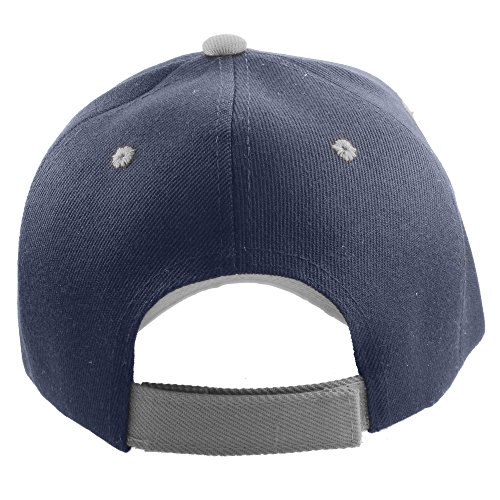 Image of Gelante Plain Baseball Cap Adjustable Back Strap 3 PC-001-Navy Gray