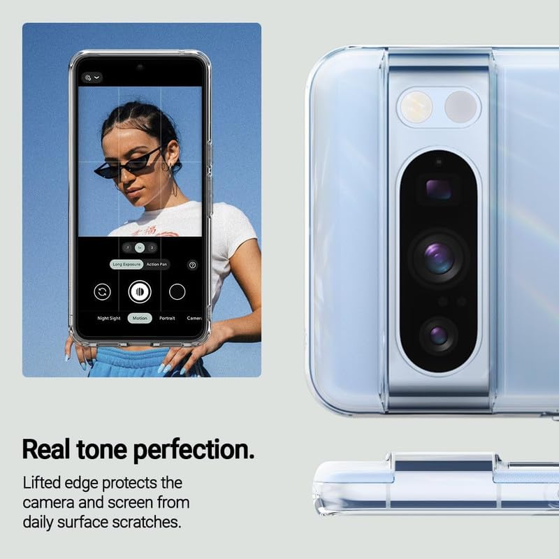 Image of Case Creation for Google Pixel 8 Pro Premium Imported Quality 0.3mm Crystal Clear Totu Silicone Transparent Flexible Soft Corner Protection with TPU Slim Back Case Color Cover for Google Pixel 8 Pro
