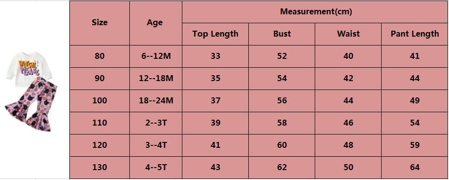 Miniatura 7 de Disfraz de Halloween para bebé niña pequeña, sudadera con cuello redondo y pantalones acampanados, para otoño