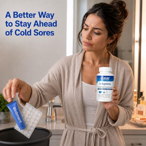 Clear Probiotics Lysine Cold Sore Capsules