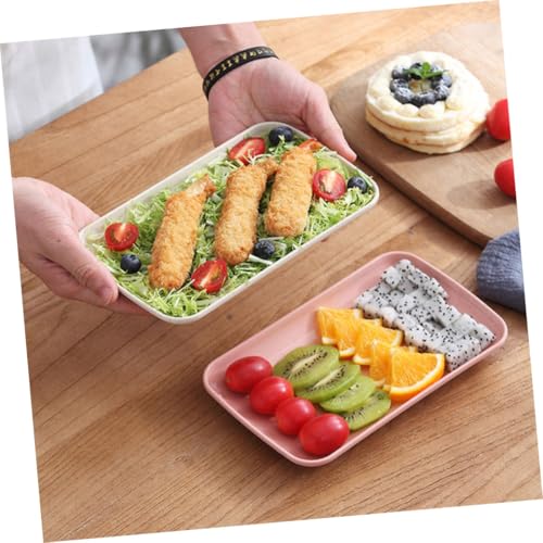 Set 4 Platos Rectangulares para Sushi de Paja de Trigo miniatura 4