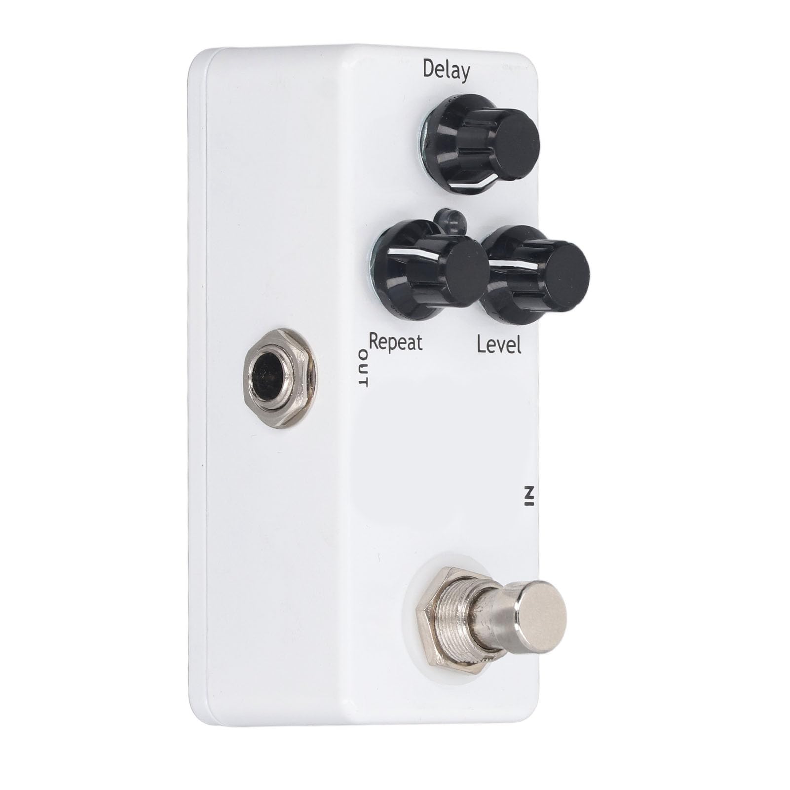 Pedał gitarowy SustVita Delay Effects ze wskaźnikiem stanu LED, szerokie ustawienia regulacji, 3 pokrętła opóźnienia/powtórzenia/poziomu, DC 9 V dla pedału gitary elektrycznej