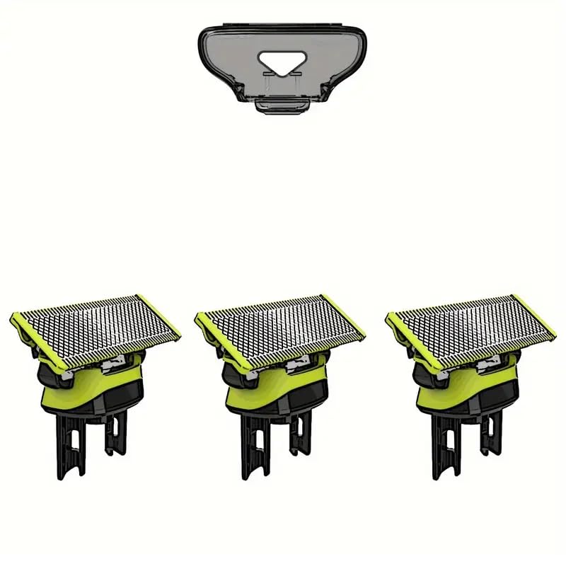 Lames de rasoir compatibles avec One Blade, lot de2/3/4/6, pour rasoir/tondeuse électrique Philips One Blade (3)