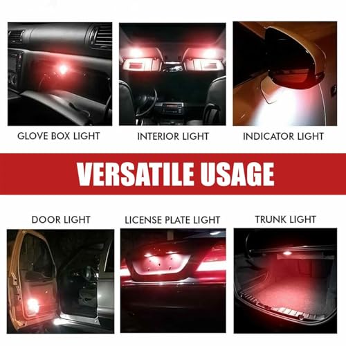 Pivalo EXNPE14 T10 LED Light Red (Pack of 2) - Image 4