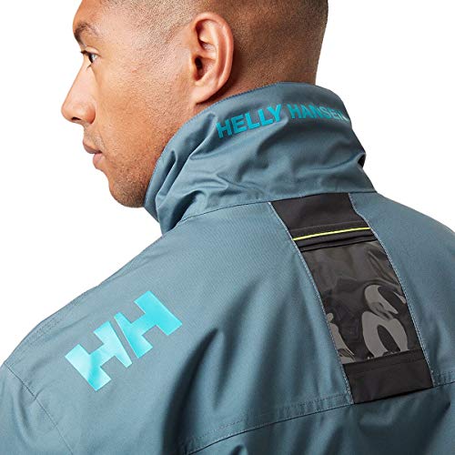Image of Helly-Hansen mens Crew Midlayer Fleece Lined Waterproof Windproof Rain Jacket