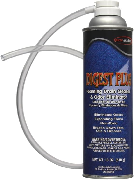 Quest Specialty DIGEST PLUS Foaming Drain Cleaner and Odor
