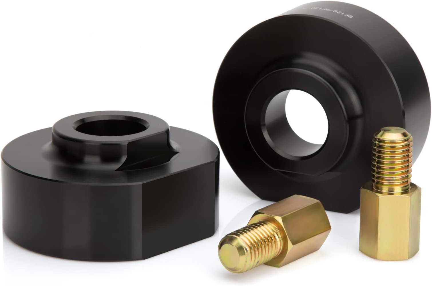 Dynofit 2 Inch Front Leveling Kit for 2WD 1981-1996 Ford F150 1999-2022 F-250, F-350 Super Duty, 2000-2005 Excursion, 2" Lift Spring Spacers with 3/4" Stud Extenders