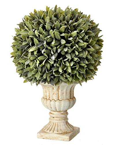 Regency International Potted Flocked Artificial Sage Ball In Urn 15" #TOP4