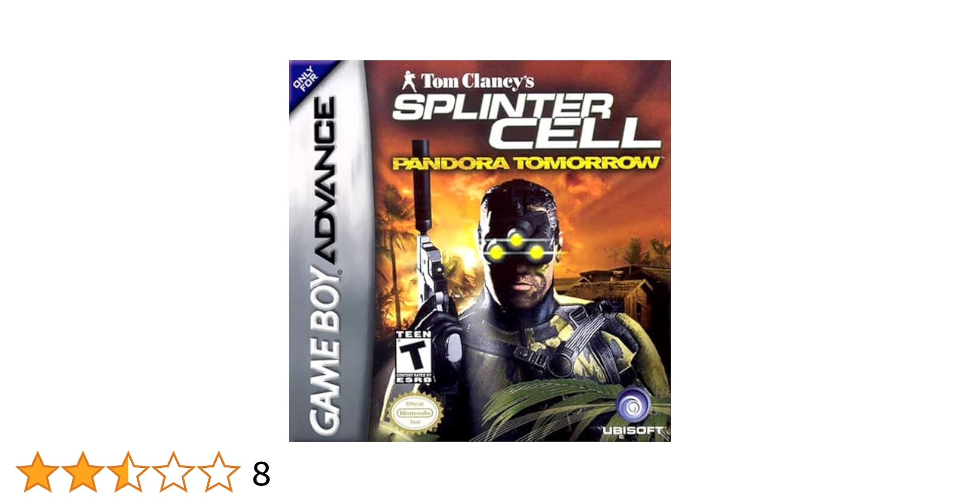 GBA Splinter Cell Pandora Tomorrow 欧州版 Tom Clancy's Splinter Cell: Pandora Tomorrow (GBA