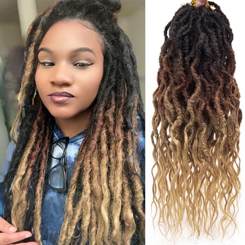 Faux Locs Crochet Hair 18Inch 8Packs Crochet Locs(OT30/27, 18(Pack of 8))