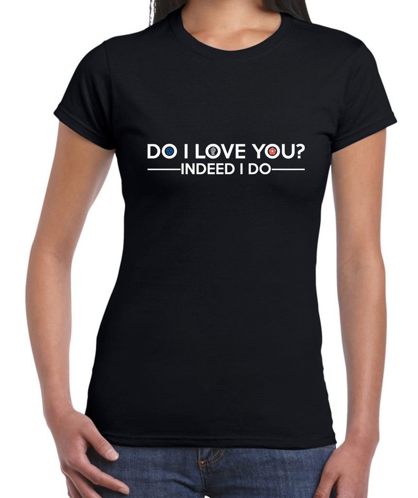 Tribal T-Shirts Women's Black Do I Love You Heart Logo Northern Soul T-Shirt (Xxl, )