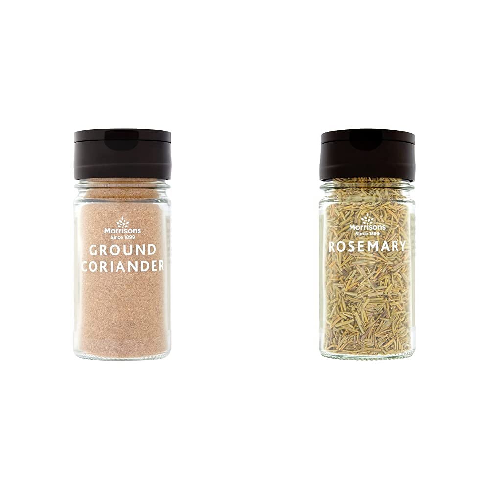 Morrisons Ground Coriander 36 g x 6 & Rosemary x 6, 20 g