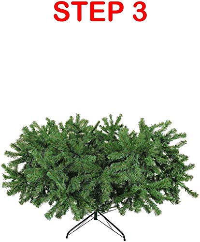 Abaseen 7ft Artificial Christmas Tree Xmas Pine Tree with 1200 Tips Solid Metal Legs Perfect for Indoor and Outdoor Holiday Decoration - Image 3