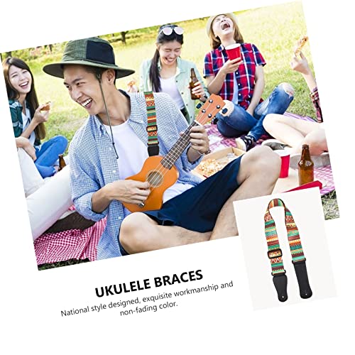 Milisten 3 Pièces Ceinture Acoustique Fleur Ukulélé Shouler Pièces Musical National Imprimé Ukulélé Style Poupée Guitare… - Les Beatles, Paul McCartney, John Lennon, RIngo Starr, George Harrison Milisten 3 Pièces Ceinture Acoustique Fleur Ukulélé Shouler Pièces Musical National Imprimé Ukulélé Style Poupée Guitare… – Image 3