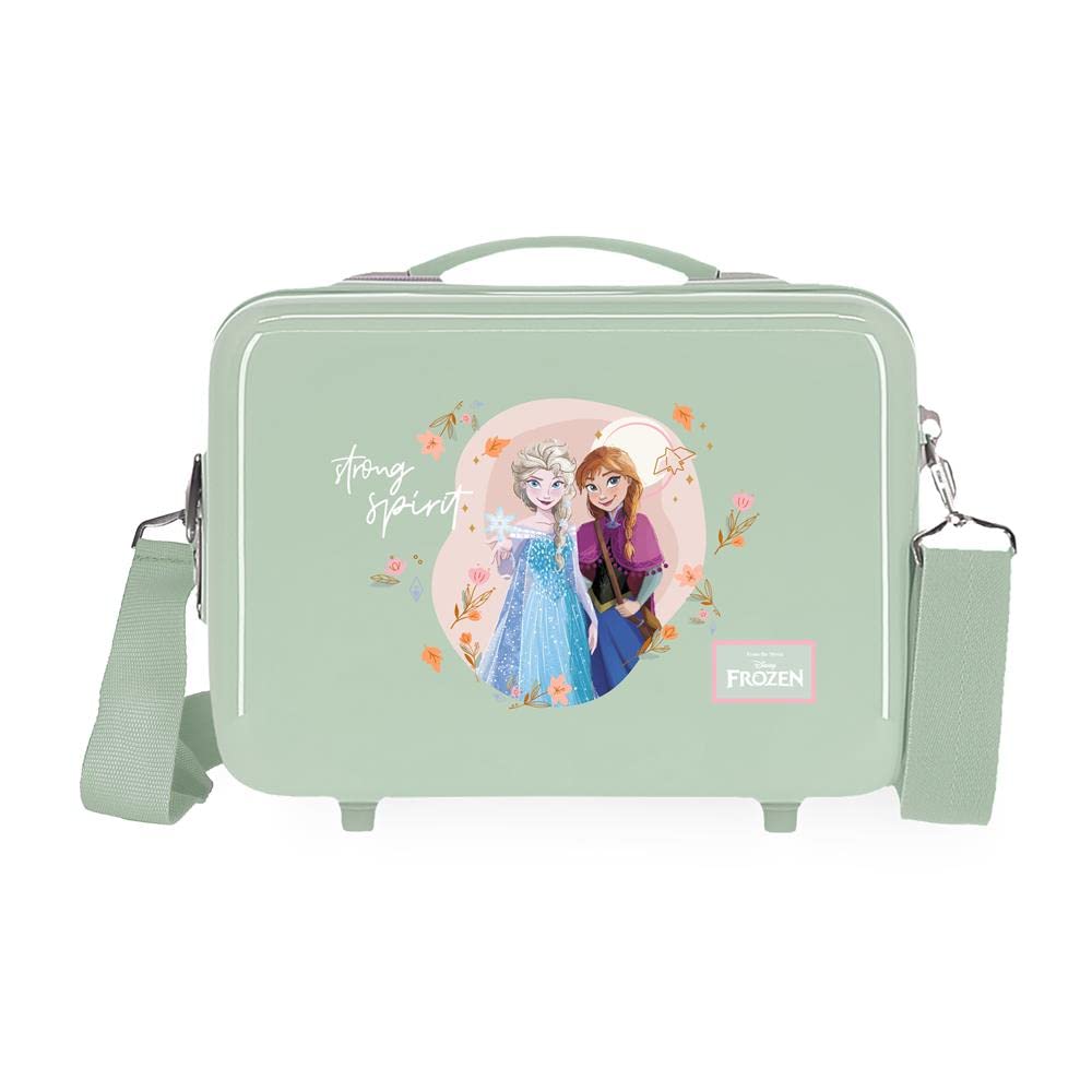 Disney Strong Spirit Neceser Adaptable con Bandolera Verde 29x21x15 cms Rígido ABS 9,14L 0,6 kgs