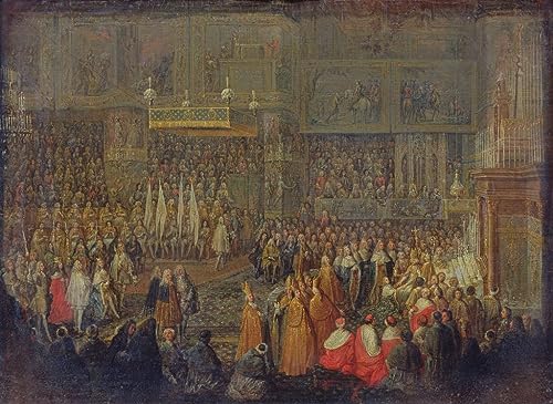 Toile Sacre de Louis XV Jean Baptiste, sublimez un mur vide avec un portrait d'art 60x90cm