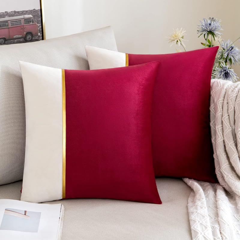 See full amazon price history chart for HIMS Velvet Sofa Pillow Cover Set of 2, Luxury Cushion Cover 18 inch x 18 inch for Decor Living Room Sofa Bedroom Car (18x18 Inch, Maroon) HIMS Velvet Sofa Pillow Cover Set of 2, Luxury Cushion Cover 18 inch x 18 inch for Decor Living Room Sofa Bedroom Car (18x18 Inch, Maroon) (B0D8YZYHTK) Amazon Price History, Amazon Price Tracker