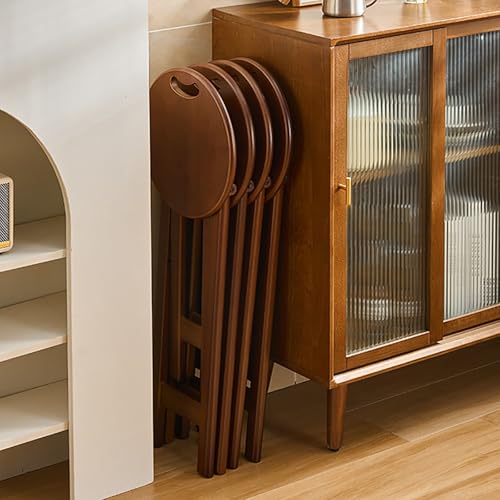 Tabouret portable avec poignée intégrée et structure en bois - 7