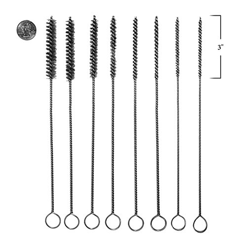 Innovative Products of America 8087 Stainless Steel Micro Bore and Valve Guide Brush Set