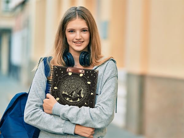 Miniatura 6 de Ospelelf Portapapeles con almacenamiento de 8.5 x 11, organizador de padfolio, cartera en espiral, tamaño carta con bloc de notas, soporte para