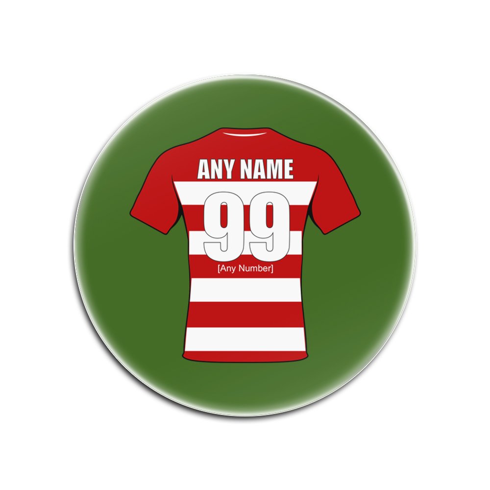 UNIREREGALO Sottobicchiere In Vetro Personalizzato Rugby Gloucester - Con Nome O Messaggio - 3