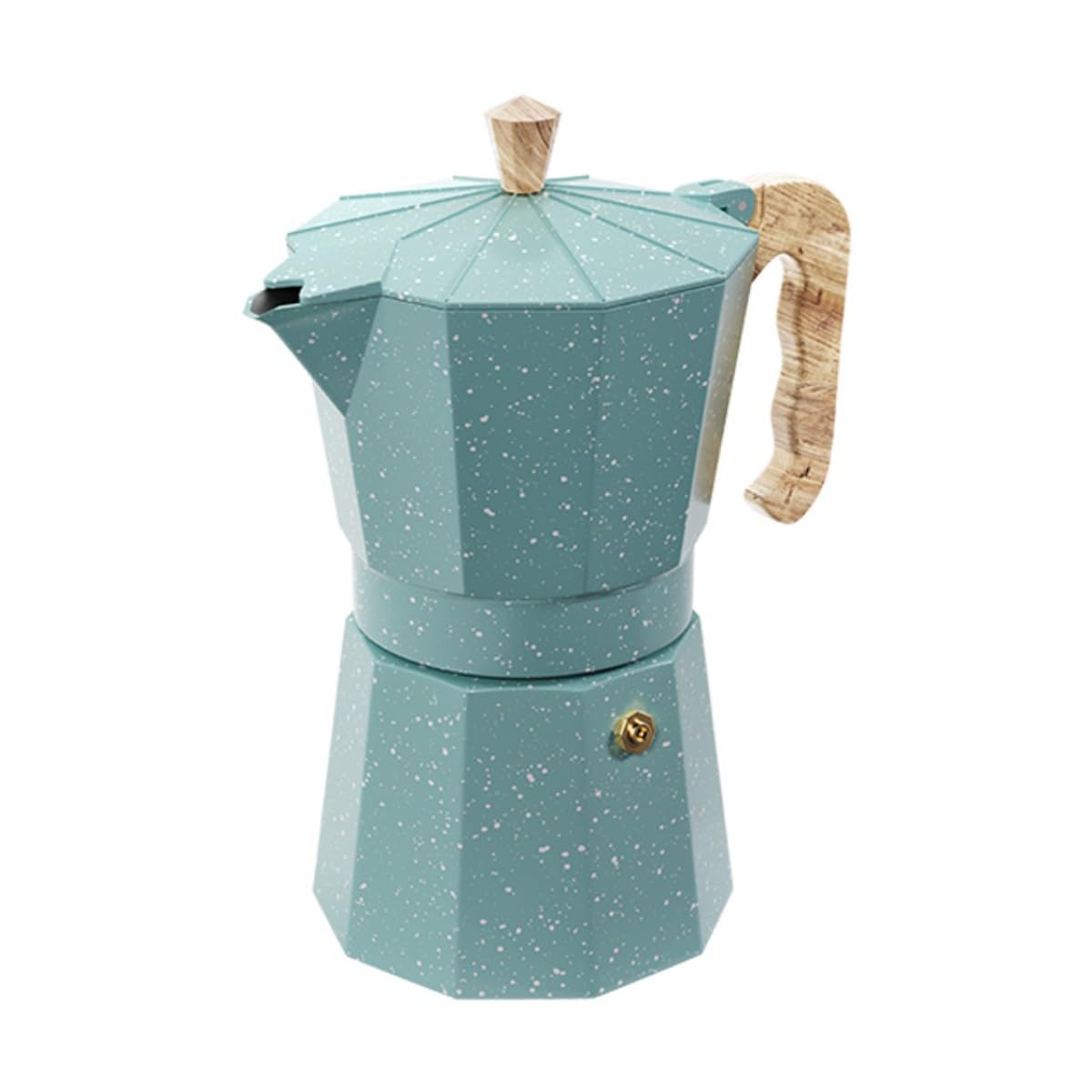 Brinox - Cafeteira Italiana 6 Xícaras Alumínio Linha Verona - Verde