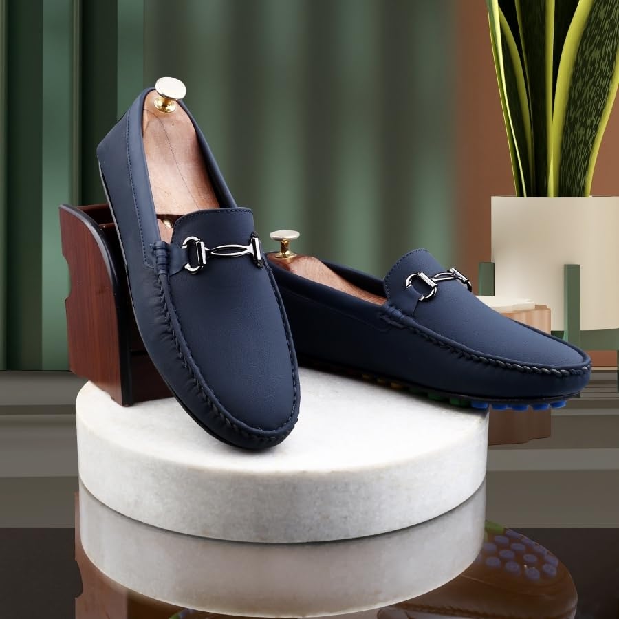 Image of WUGATTI Men's Suede Stylish, Comfortable & Casual Slip-On Loafers