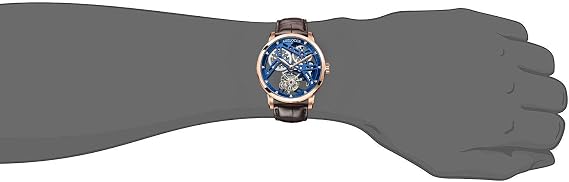 Agelocer Men's Top Brand Watch Double-Sided Hollow Tourbillon Hand-Operated Mechanical Wristwatch (YA:9004D2)