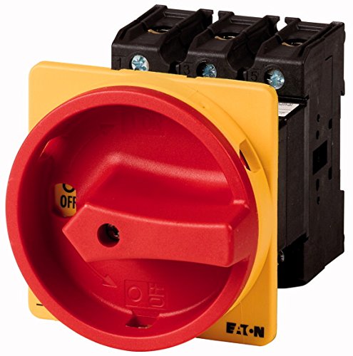 Eaton 110199 Interrupteur principal à 3 broches 63 A avec fonction d'arrêt d'urgence à encastrer