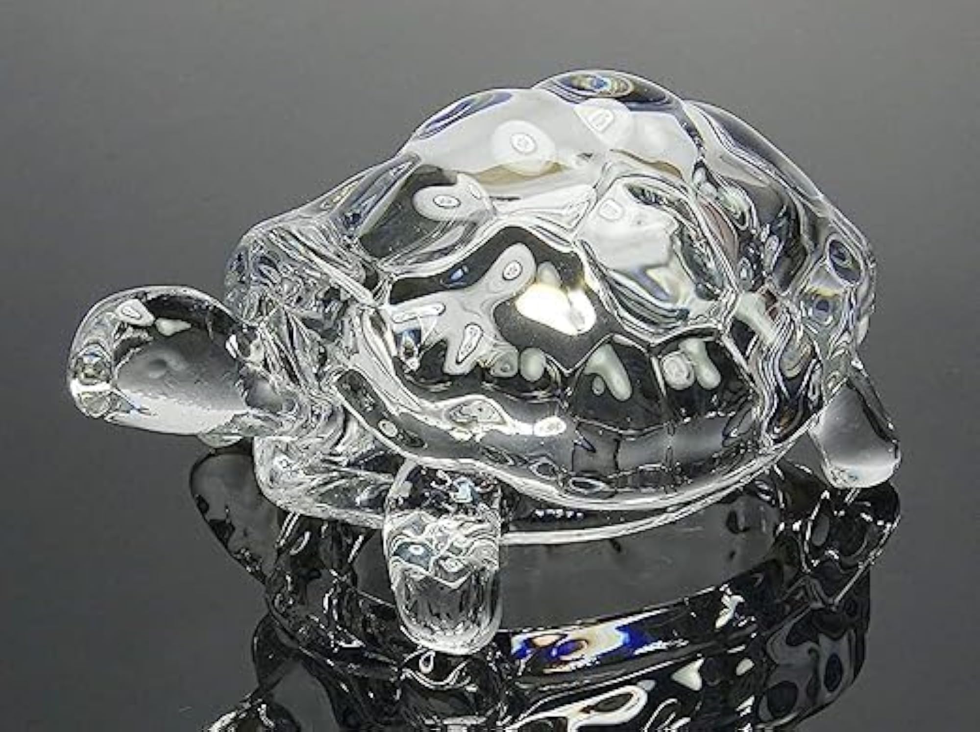 Crystal Turtle Ashtray, Decorative Glass Tray