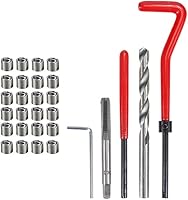 Vista 7 de Juego de herramientas manuales compatibles con reparación de roscas M6 de 30 piezas para reparación automática utilizada en reparación diaria