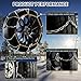 DEDC Snow Chains for SUV Tire Chains Compatible with Tesla MODEL Y Car 1 Min Quick Fit Chainsaw Reusable Universal Emergency Traction Chain Tire Width 215 225 235 245 255 275 - Set of 2 MS1520