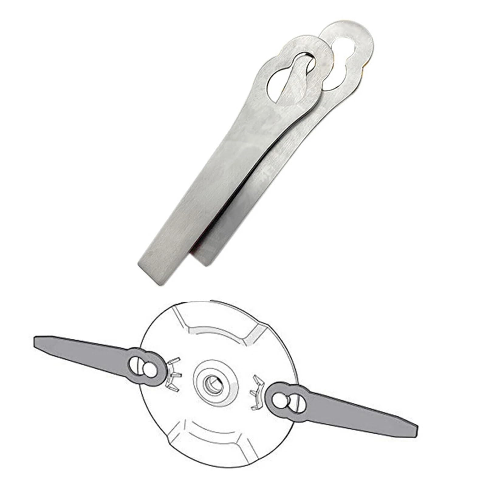 1-6 szt. Wymienne ostrza do szczotek ze stali nierdzewnej do 45 FSA 57 kosiarki ogrodowej (1 szt. 85 x 20 mm)