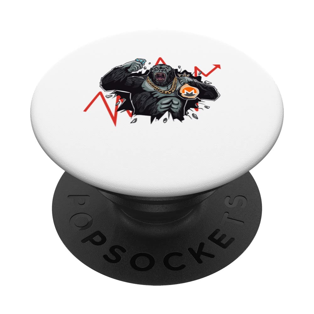 Monero XMR Crypto Diamond Hands Ape Cryptocurrency Stock PopSockets Swappable PopGrip