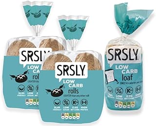 SRSLY Low Carb Freshly Baked Multi Buy Pack | 1 Low Carb Keto Loaf | 8 Large Low Carb Keto Rolls | Seriously Low Carb | No Added Sugar |0.7G Carbs Per Slice | 2G Carbs Per Roll | High Protein & Fibre
