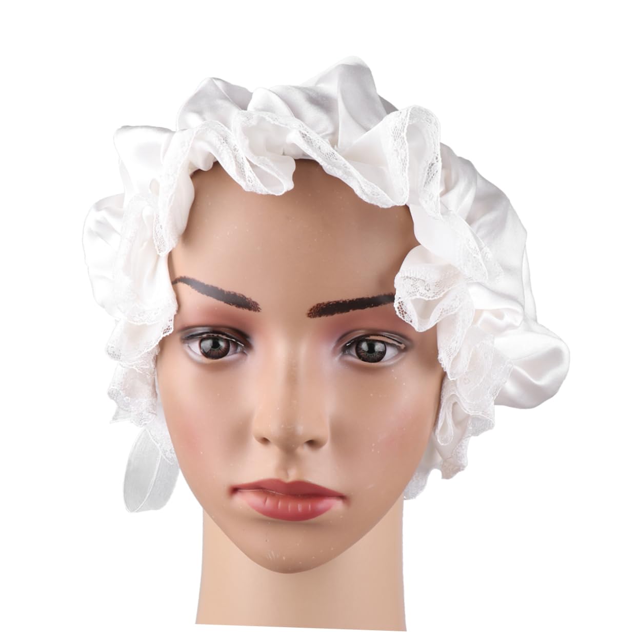 POPETPOP 2 Piezas De Gorro De Satén Para Pelo Largo Banda Ancha De Seda Gorro De Dormir De Lado Ancho Gorro De Chef De Cocina Envolturas Para La Cabeza Para Mujeres Gorro De Seda Para