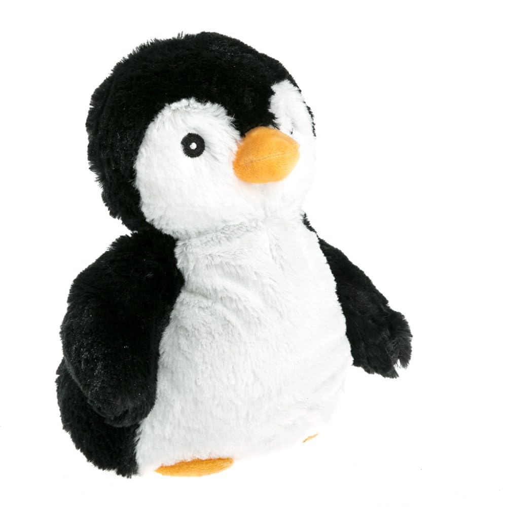 PELUCHO - Peluche Borsa dell'Acqua Calda Pinguino - Made in France - Lavanda e Grano - Calore - Benessere - Morbidezza - Borsa dell'Acqua Calda secca - Borsa dell'Acqua Calda per Bambini - Borsa