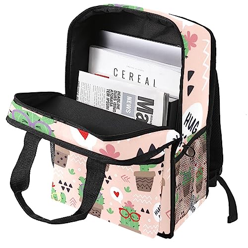 Sac à dos garçons ergonomique à motif cactus pour éviter le mal de dos - 3