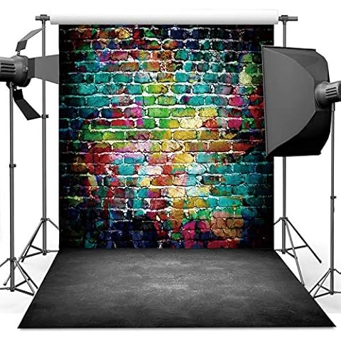 Dudaacvt 5x7 ft Vintage Brick Wall Backdrop Cover