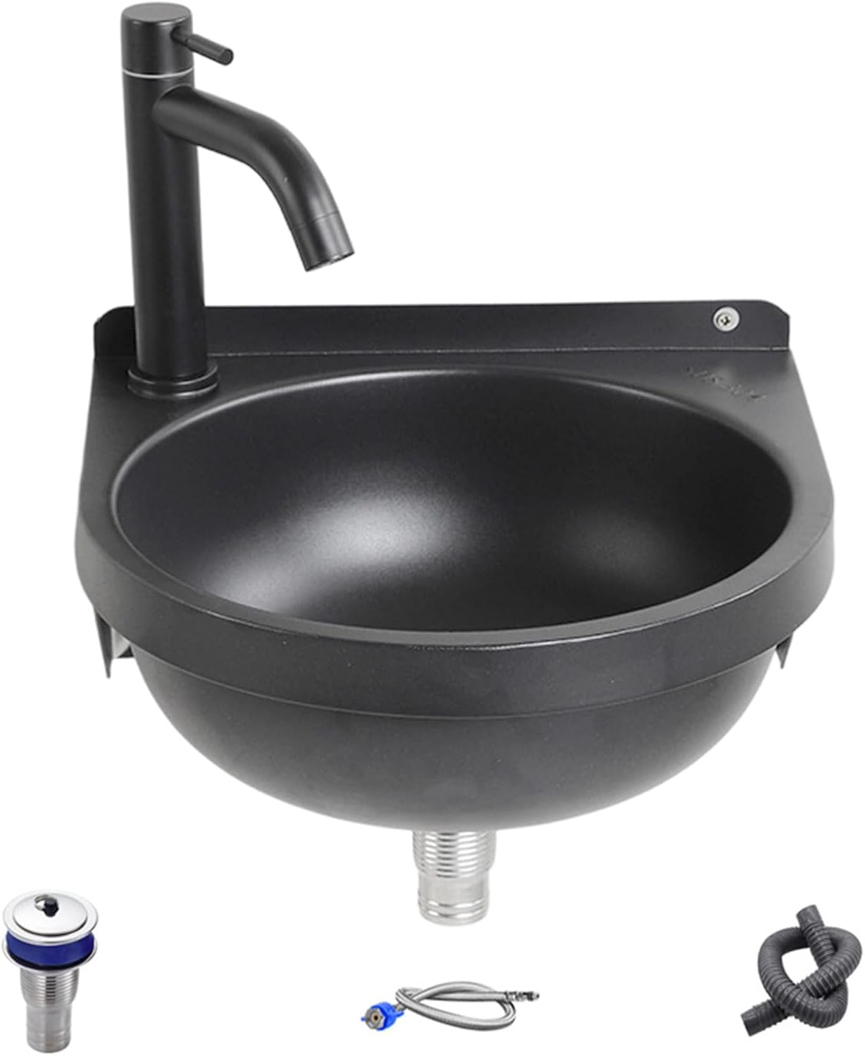 Wall Mounted Bathroom Sink | Semi-Circular Shape Wash Basin - Restaurant Use | for use in Vanity, Restaurant, Home, Kitchen, Laundry, Bathroom, Toilet, Cafe and