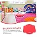 Milisten Four Roller Scooter and Girls Balance Toys Kindergarten Sliding Plaything Solid Corner Design